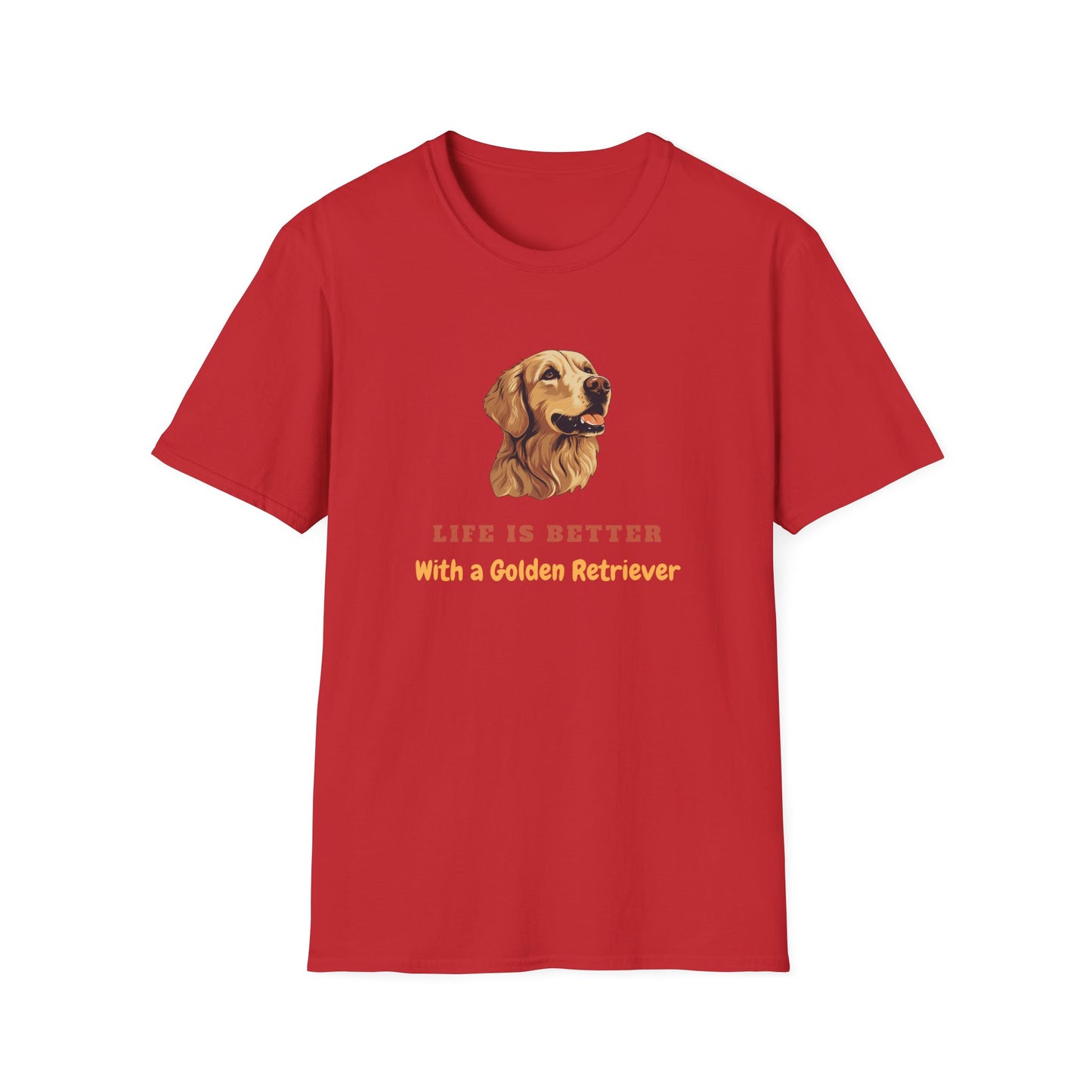 Life Is Better With a Golden Retriever Unisex T-Shirt
