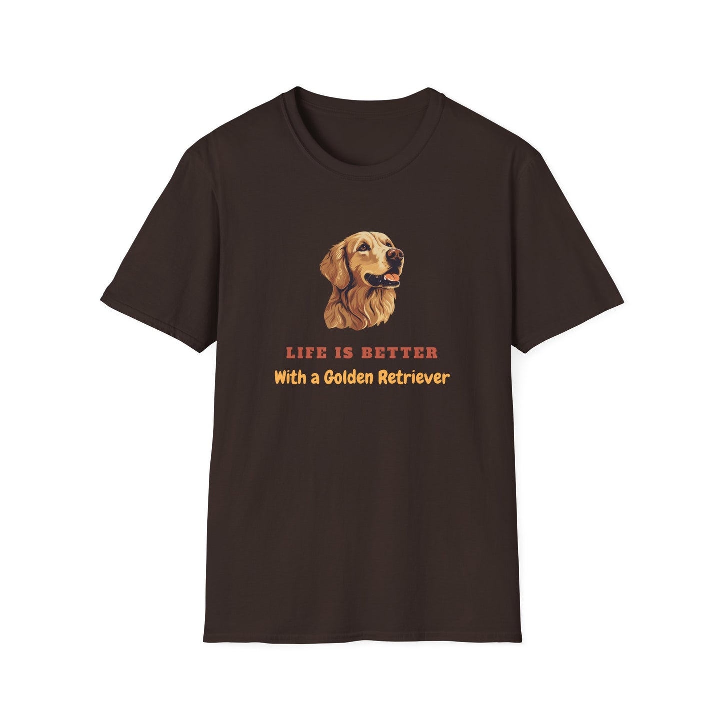 Life Is Better With a Golden Retriever Unisex T-Shirt